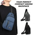 thumbnail image 2 of Q&Q ESSENTIALS Men Small Utility Backpack Utility Shoulder Bag Sport Utility Bag Black, 2 of 8