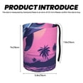 thumbnail image 3 of Honeii Hawaiian Beach Dolphin Print Waterproof Car Trash Can,Waterproof Portable Collapsible Trash Can,Garbage Container fits Most Cars,SUVs,and Trucks, 3 of 7