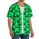 thumbnail image 2 of Balery Green Broccoli Camisa Casual de Manga Corta con Botones para Hombre, Texturizada, Estilo Cubano, para Playa, Verano-XX-Large, 2 of 5