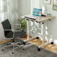 thumbnail image 5 of Costway Height Adjustable Mobile Standing Desk with Tiltable Desktop & 2 Hanging Hooks, 5 of 11
