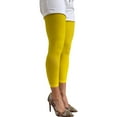 thumbnail image 2 of Bright Yellow Opaque Footless Tights for Women, 2 of 4