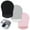 Black,Pink,Grey, variant on Universal Stick-On Mouse Pouch, Holder for Wireless Mouse, Sleeve for Laptop, Reusable Adhesive, No Glue Residue, Compatible with iPad or MacBook (Black)