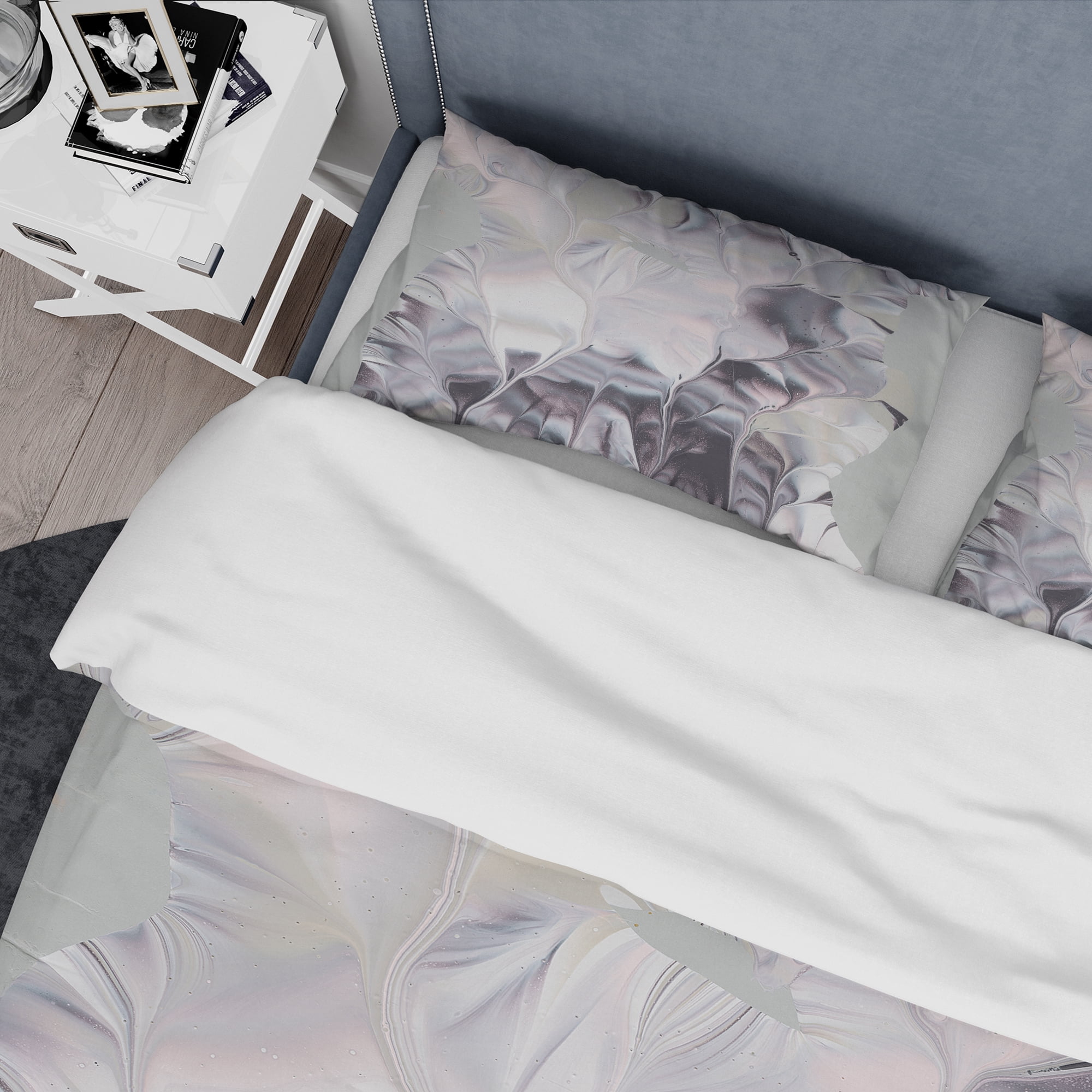 Designart 'Light and Shadow I' Geometric Duvet Cover Set