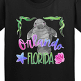 thumbnail image 4 of Inktastic Orlando Florida Cute Swimming Manatee Youth T-Shirt, 4 of 5