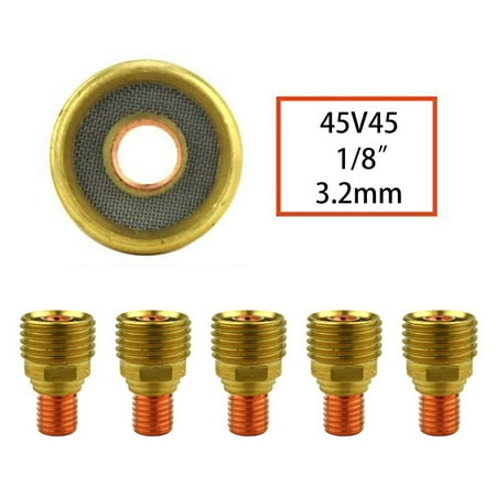 

5pcs Collet Body for TIG Welding Torches Series 9/20/25 with Gas Lens Set-Up 3.2mm