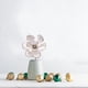 thumbnail image 5 of Flores Navideñas Brillantes Adornación de Navidad, Jarrón de Cristal con Base de Metal, Decoración para Hogar, Perfecto para Salón, 20 Pulgadas de Alto, Resistente, Atractivo, para Comedor,, 5 of 9