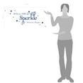 thumbnail image 2 of She Leaves a Little Sparkle Girls Room Vinyl Wall Decal Sticker Inspirational Quote with Stars, 2 of 4