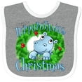 thumbnail image 3 of Inktastic I Want a Hippopotamus for Christmas Boys or Girls Baby Bib, 3 of 4