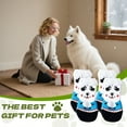 thumbnail image 4 of TELOLY 4Pcs Dog Socks,Panda Pattern Dog Paw Protector,For Small Puppy Dog Socks,Blue2, 4 of 7