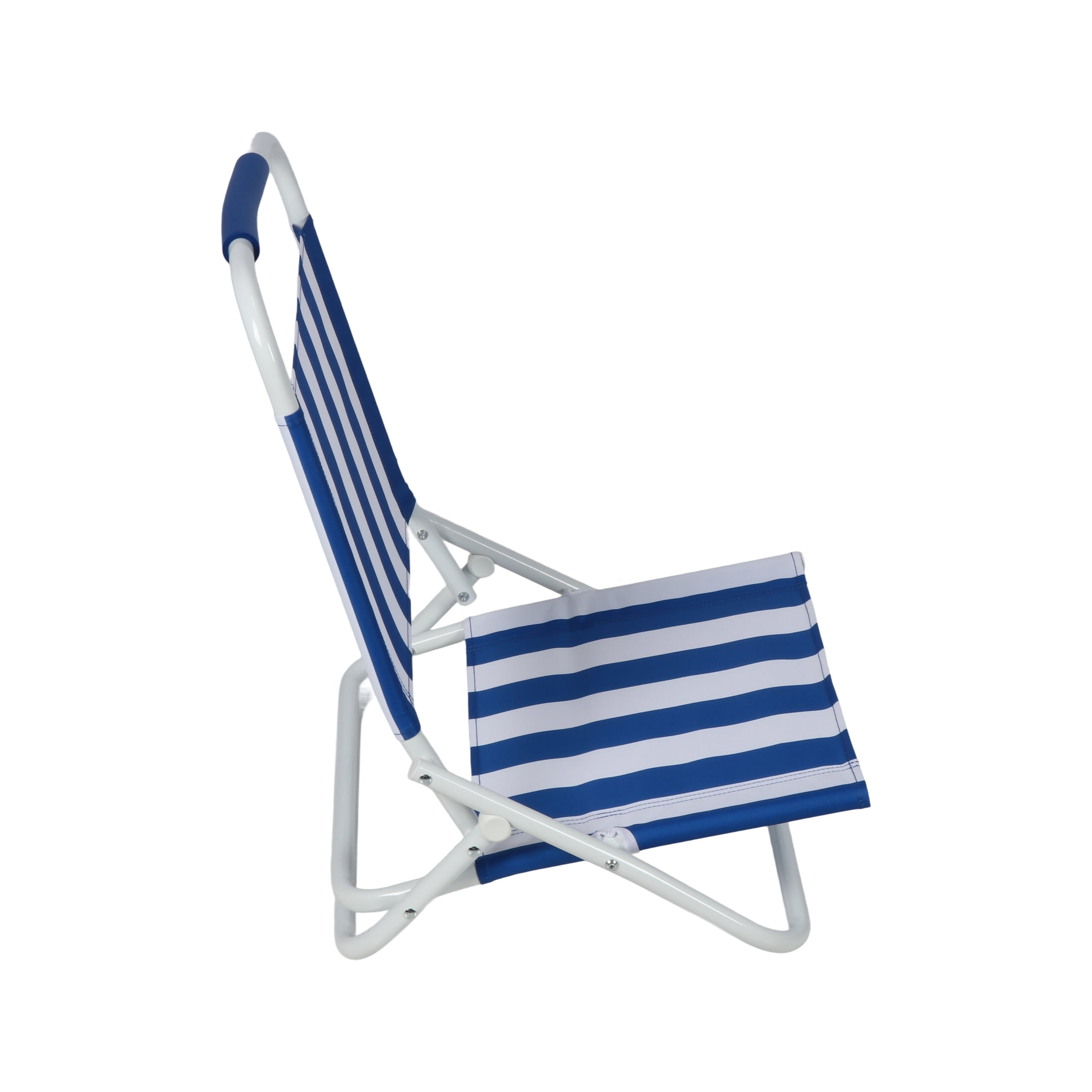 Mainstays Beach Sand Chair, Stripe, Blue White