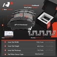 thumbnail image 5 of A-Premium Front & Rear Drilled and Slotted Disc Brake Rotors + Ceramic Pads Kit Compatible with Select Buick and Chevy Models - Regal 2013/2016-2017, Malibu 2015, Malibu Limited 2016, 12-PC Set, 5 of 5