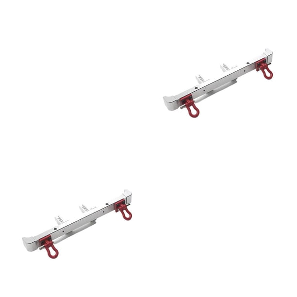 Riwesomey Accesorios para automóviles Aleación de aluminio Parachoques trasero resistente Piezas de modificación de vehículos simulados multipropósito Plata 2piezas Riwesomey CBP263688