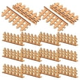 thumbnail image 1 of BESTYASH 20Pcs Mini House Wooden Fences for Plant Pot Decoration in Coffee, 1 of 5