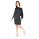 thumbnail image 2 of Vestido escote asimetrico Roman Fashion /Juvenil, 1201 (Negro) negro EG, 2 of 4