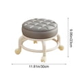 thumbnail image 3 of Uuiauoio Tabouret Roulant à Faible Hauteur avec Roues Tabourets Roulants Robustes Rotation à 360 Degrés pour Nettoyage de la Maison Garage Tabouret de Réparation Extérieur Bureau Travail Nettoyage de Planchers, 3 of 6