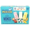 Helados Mexico Mini Premium Ice Cream Bars, Variety Pack, Gluten-Free, 12 Cream Paletas