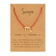 thumbnail image 1 of Pulseras para mujer, regalos para mujer, tarjeta de papel, doce cuerdas de nailon, collar con colgante de aleación, regalo festivo, pulsera de tarjeta de papel., 1 of 3