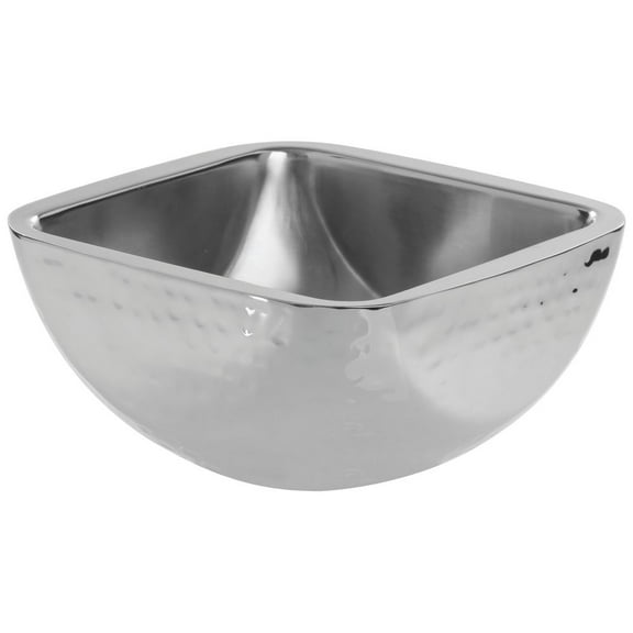 HUBERT® Double Wall Serving Bowl Stainless Steel Square - 4 1/2 L x 4 1/2 W x 3" H