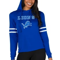 Women's Concepts Sport Royal Detroit Lions Marathon Lightweight Lounge Pullover Hoodie