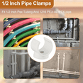 thumbnail image 3 of PEX Clips Pipe Clamp, 50Pcs 3/4 Inch Clamp for PVC Water Pipes and Tubing Hoses, Plastic U-Shaped Tools, 3 of 7