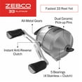 thumbnail image 5 of Zebco 33 Platinum Spincast Reel and Fishing Rod Combo, 6-Foot 2-Piece Rod, Size 30 Reel, Silver, 5 of 12