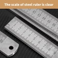 thumbnail image 5 of Architectural Grade Stainless Steel Secure Drawing Measuring Tool Ruler with Nonslip Back for Engineers Drafting Designs, 5 of 8