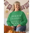 thumbnail image 3 of Tstars Women's Funny Christmas Grandma Sweatshirt Gift, Holiday Humor Xmas Party Shirt, 3 of 6