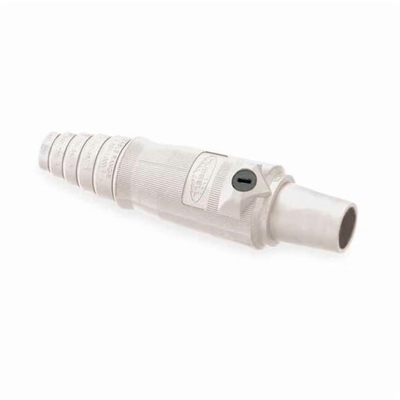 Hubbell Wiring Device-Kellems Connector,Double Set Screw,Wht,Female HBL400FW