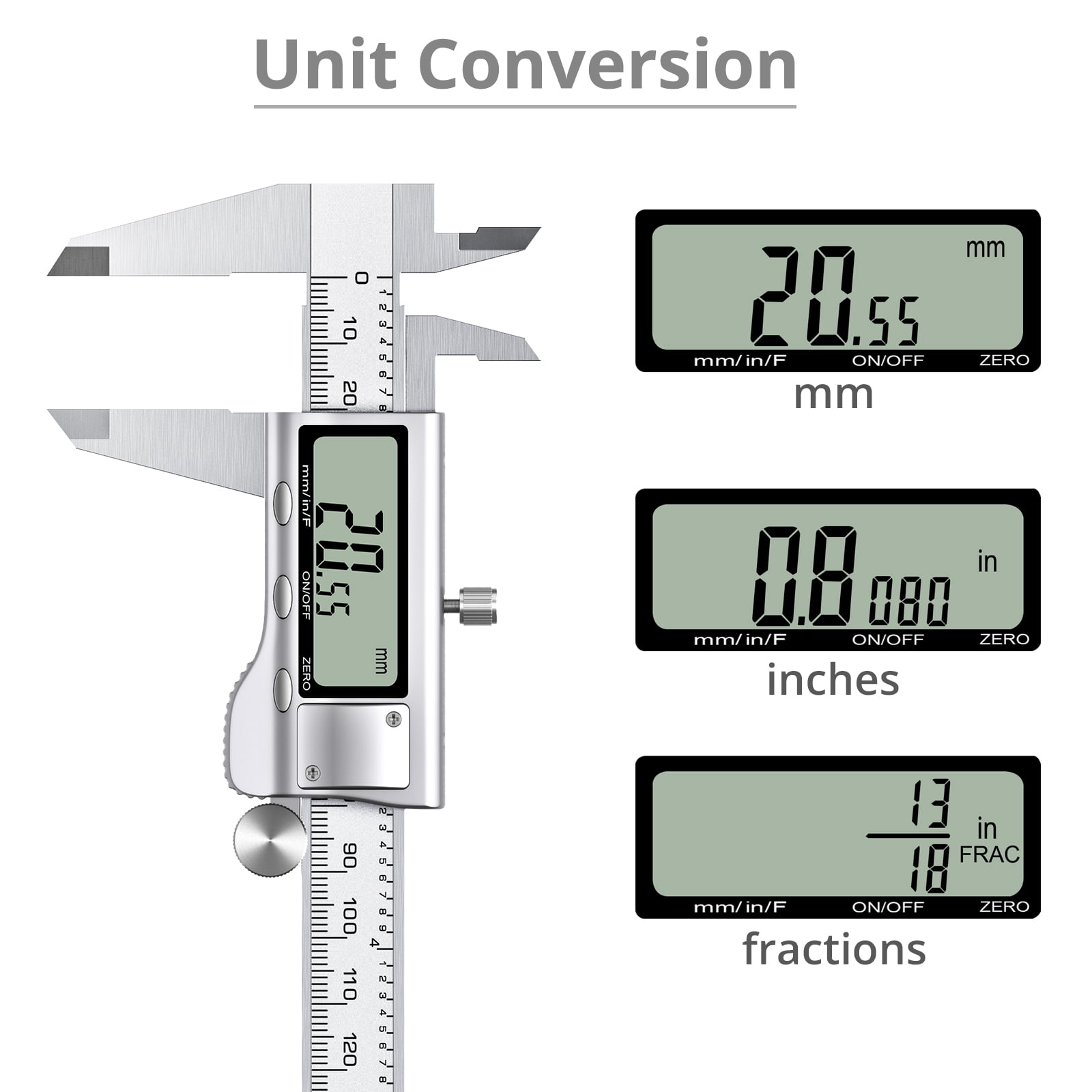 Neoteck 150mm Electronic Digital Caliper Vernier Caliper Gauge Micrometer Ruler