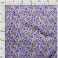 thumbnail image 3 of oneOone Cotton Cambric Pastel Purple Fabric Tropical Floral Sewing Material Print Fabric By The Yard 56 Inch Wide, 3 of 4