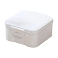 thumbnail image 2 of Portable Bento Lunch Box, Single Compartment Container with 2-in-1 Utensil, Microwave Reheatable for Office & Campus, 2 of 6