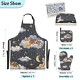 thumbnail image 3 of Tiger on Cloud 5 Pcs Kitchen Set Heat Resistant Oven Mitts and Non-Slip Pot Holders with Adjustable Cooking Apron, 3 of 6