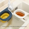 thumbnail image 4 of yingyy 1/2/3 Leftover Drain Basket Multifunctional Sink Strainer Filter Quick Foldable Kitchen Tools Fruit Hanging Drainer Rack White Green 1 Pc, 4 of 6