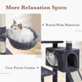 thumbnail image 5 of Pefilos 60" Cat Tree for Indoor Cats with Scratching Posts Cat Condo, Cat Tree Tower House, Gray, 5 of 8