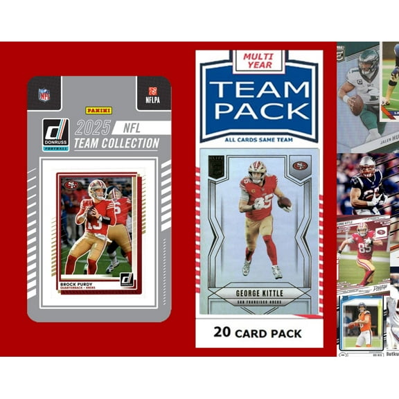 2025 Donruss Factory Team Set 20 Cards San Francisco 49ers Kittle