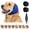 Dark Blue, variant on Dog Ear Muffs, Silent Wuff for Dogs, Noise Reducing Calming Ear Wrap, Firework Thunder Vacuum Protection, All Breed Pet Accessories