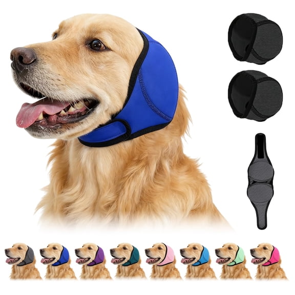 Dog Ear Muffs, Silent Wuff for Dogs, Noise Reducing Calming Ear Wrap, Firework Thunder Vacuum Protection, All Breed Pet Accessories