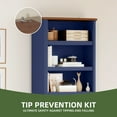 thumbnail image 6 of Uforic 71" Tall Bookcases with 3 Drawers& 4 Shelves, Storage bookshelf Display Shelf for Home Office, Blue, 6 of 9