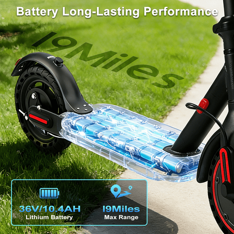 21 Miles Electric Scooter for Adults, 350W Motor, 19 MPH E-Scooter