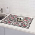 thumbnail image 6 of Sikiie Rose Mix Leopard 3 Dish Drying Mat, Kitchen Counter Mat, Self Drying Mat for Kitchen Counter Dish Drying Pad ,for Dishes, Utensils, Pots and Pans（24" x 18"）, 6 of 7