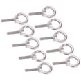 thumbnail image 3 of 10 piezas de perno de ojo de acero inoxidable 304, tornillo de anillo redondo de elevación, hardware de fijación M6x25, 3 of 12