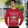 thumbnail image 3 of Christmas Sweatshirt, Frosty The Swoleman Funny Christmas Sweatshirt, Muscular Snowman Ugly Holiday Jumper, Festive Gym Lover Gift for Weightlifters & Fitness Fans, 3 of 5