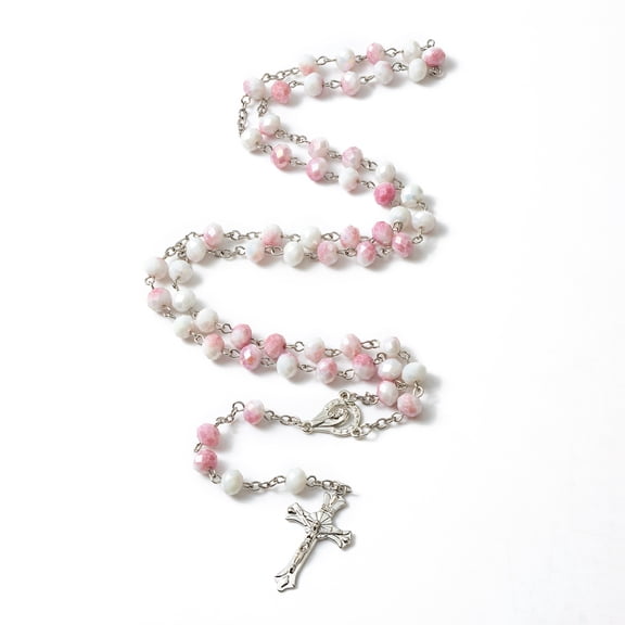 Rosary Beads Catholic for Women - Gradient Colored Crystal Rosary Beads,Gifts for Women, YQZIYOU