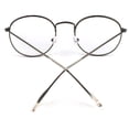 thumbnail image 4 of Lunettes à Impression Métallique Rondes à Grande Monture Lunettes à Grande Monture Lunettes Unisexes Décoratives Lunettes Légères Lentille Claire Lunettes Rétro, 4 of 8