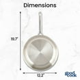 thumbnail image 6 of GoodCook Stainless Steel 12 in Frypan, 6 of 21