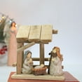 thumbnail image 6 of Christ Nativity Resin Statue Catholic Baby Jesus Manger House Set for Christmas Holiday Party Decoration Supplies, 6 of 8