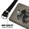 thumbnail image 3 of Schnauzer Dog Breed Rectangle Leather Luggage Card Suitcase Carry-On ID Tag, 3 of 8