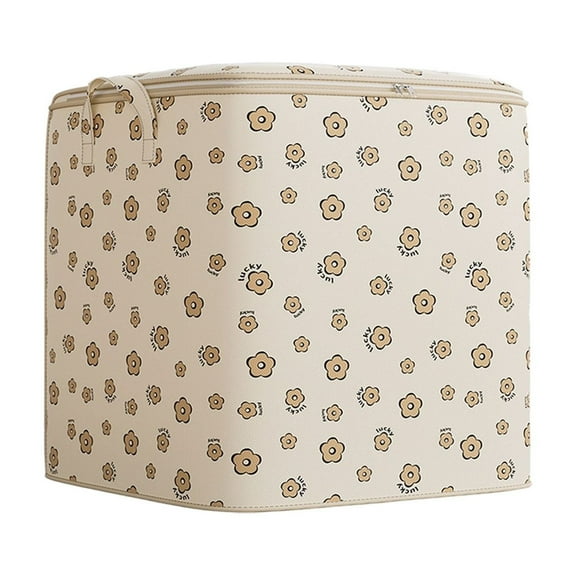 Heavy Duty Storage Bag with Reinforced Handles, Oversized Clothing and Quilt Organizer, Thickened Double Zipper for Travel, 17x17x17 inch