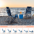 thumbnail image 4 of BOSSIN Backpack Beach Chairs for Adults,Portable Folding Camping Chair with Cup Holder & Towel Rack, 4 of 7
