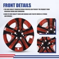 thumbnail image 2 of (Set of 4) 17 inch Hubcaps Wheel Rims Cover for 2013-2018 Toyota Rav4,Not Fit for Winter Wheel Rims,Black Lacquer & Red Lacquer, 2 of 7
